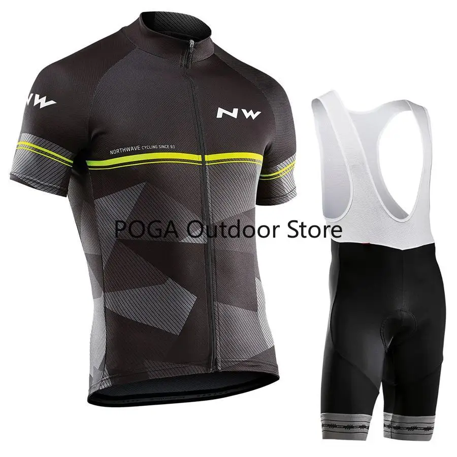 

Northwave 2020 Men Cycling Jersey Summer Short Sleeve Set Maillot bib shorts Bicycle Clothes Sportwear Shirt Clothing Suit NW