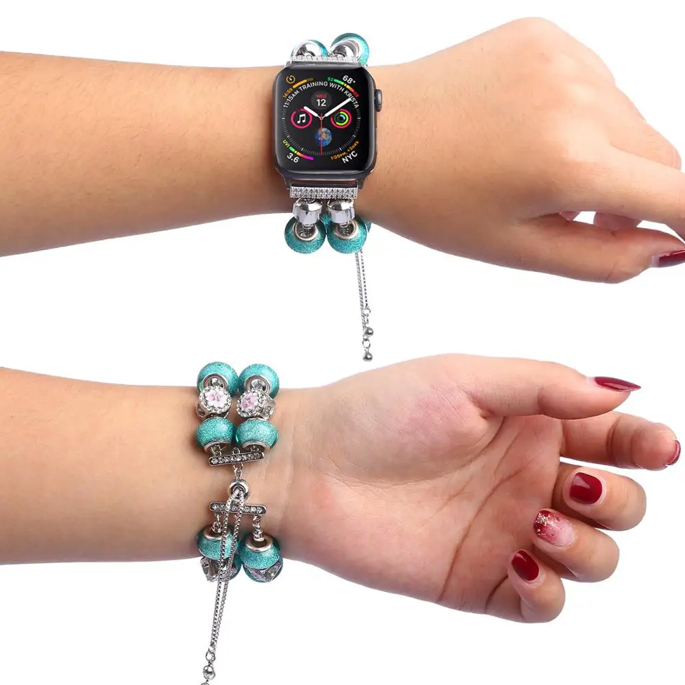 Diy Manual Strap For Apple Watch Band 40mm 44mm 42mm 38mm Women Charm Bracelet For Iwatch Band Series 5 4 3 38 40 42 44 Mm Watchbands Aliexpress Diy Manual Strap For Apple Watch Band 40mm 44mm 42mm 38mm Women Charm Bracelet For Iwatch Band Series 5 4 3 38 40 42 44 Mm Watchbands Aliexpress
