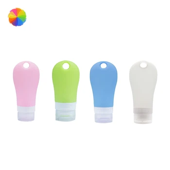 

90ml Portable Travel Lotion Points Shampoo Container Mini Silicone Bottle Refillable Bottle