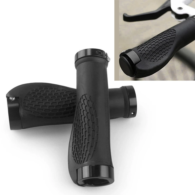 

MTB Mountain Bike Bicycle Handlebar Grips Cycling Lock-On-Black
