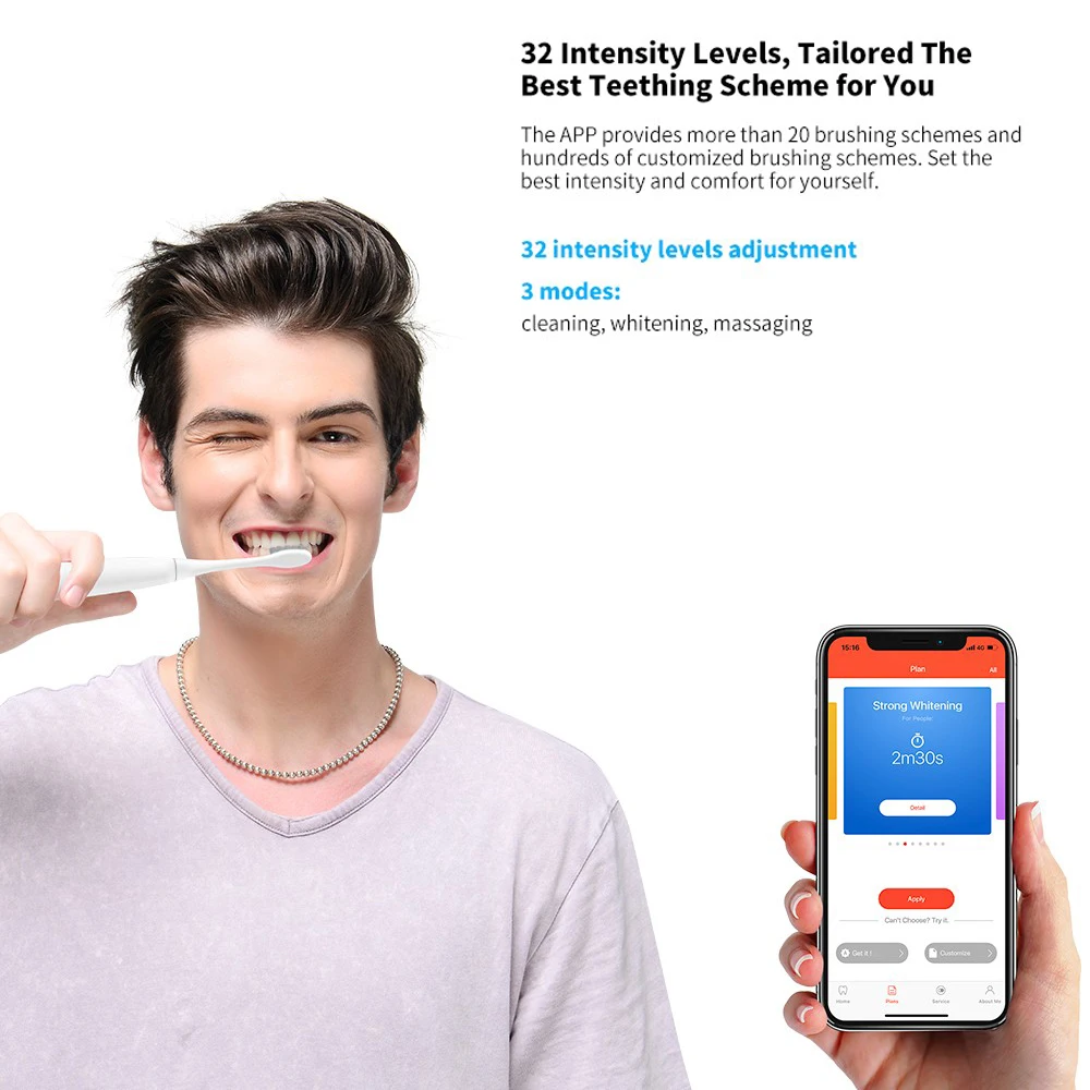  Oclean Z1 Sonic Electric Toothbrush Global Version Adult IPX7 Waterproof Ultrasonic Automatic Fast 