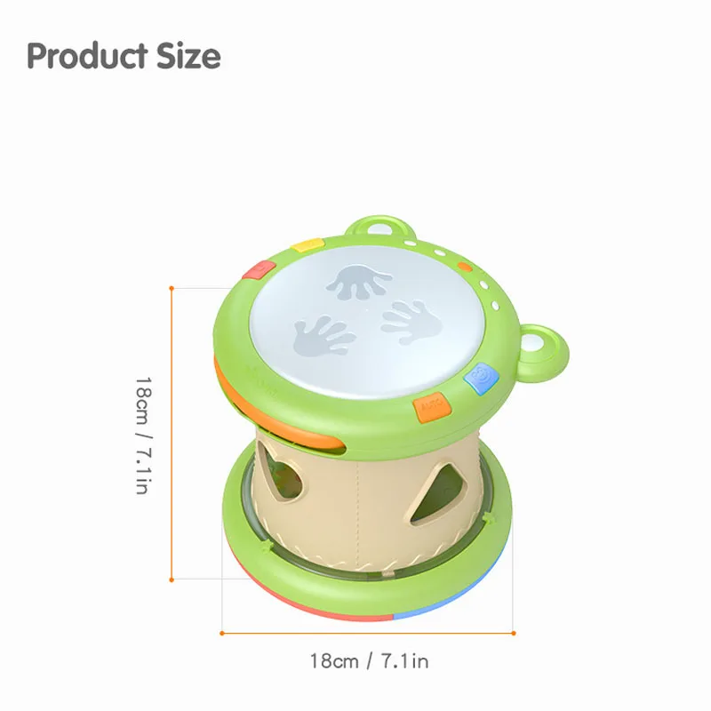 Baby Hand Drums Children Pat Drum Musical Instruments For Children Kids Toys Baby Musical Toys Educational Children Pat Drums