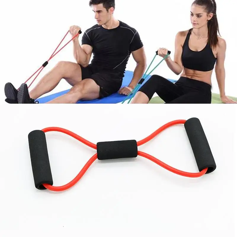 1 шт. 8-образный пуллер для йоги, Эспандер для спортивных упражнений, тренажер для груди, тренажер для фитнеса, эластичный пуллер для йоги 8-sh J1Q0