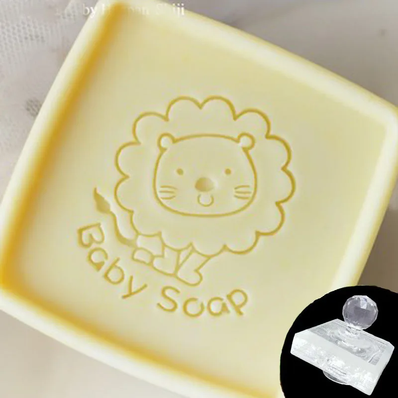 Lovely Handmade Clear Stamps, Animal Seal, Rabbit, Cat, Lion Pattern, Soap Making Mold, Natural Crafts, Chapter Custom Stationer