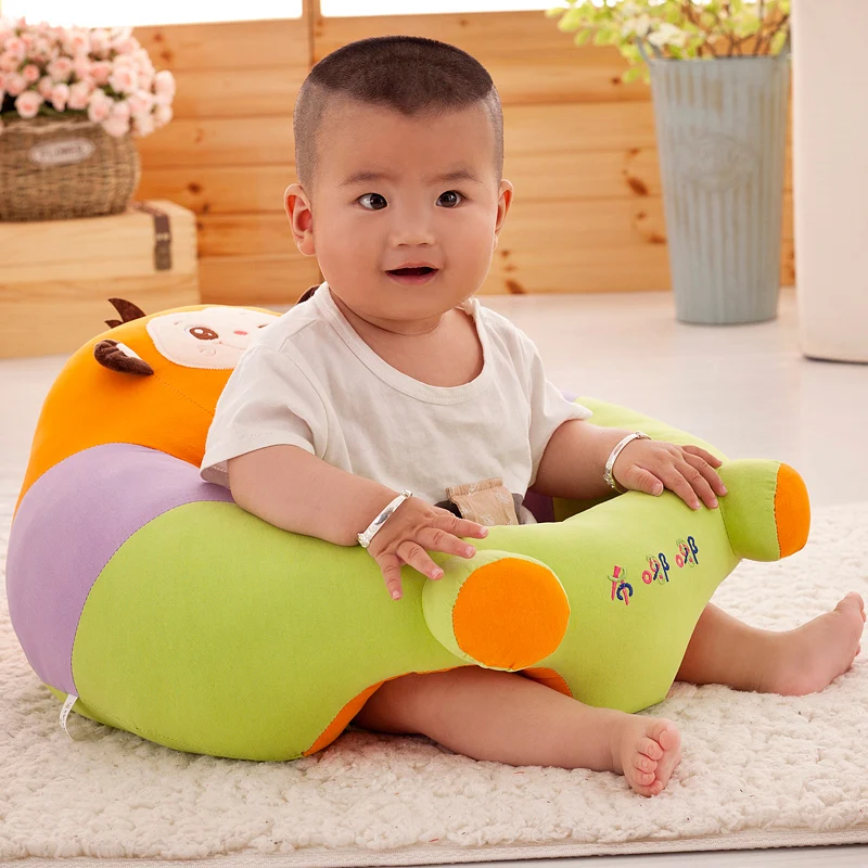Infant Baby Learn Chair Support Seat Sofa Plush Pillow Toys Sit Soft Safety Seat 