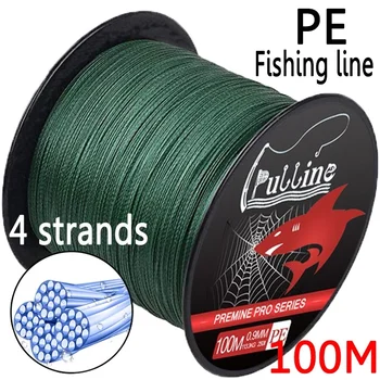 

100M 4 Strands of Fish Line Army Green Super Strong Sea Fishing Tools Fishing Line Does Not Break