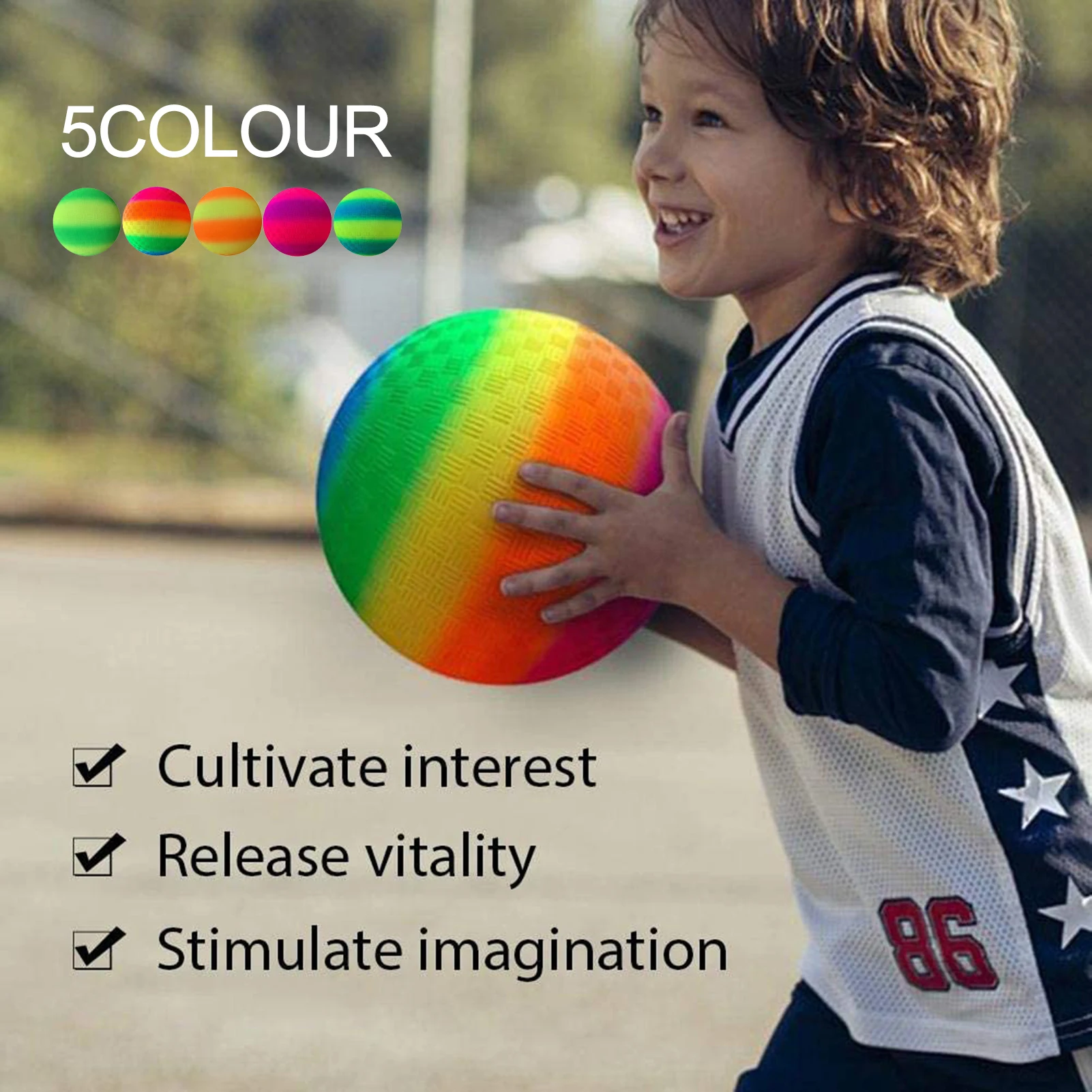 Rainbow Balls Parent Child Games Set Dodgeballs Kids Indoor Outdoor Activity Soccers Pool Beach Playground Physical Exercise | Игрушки и