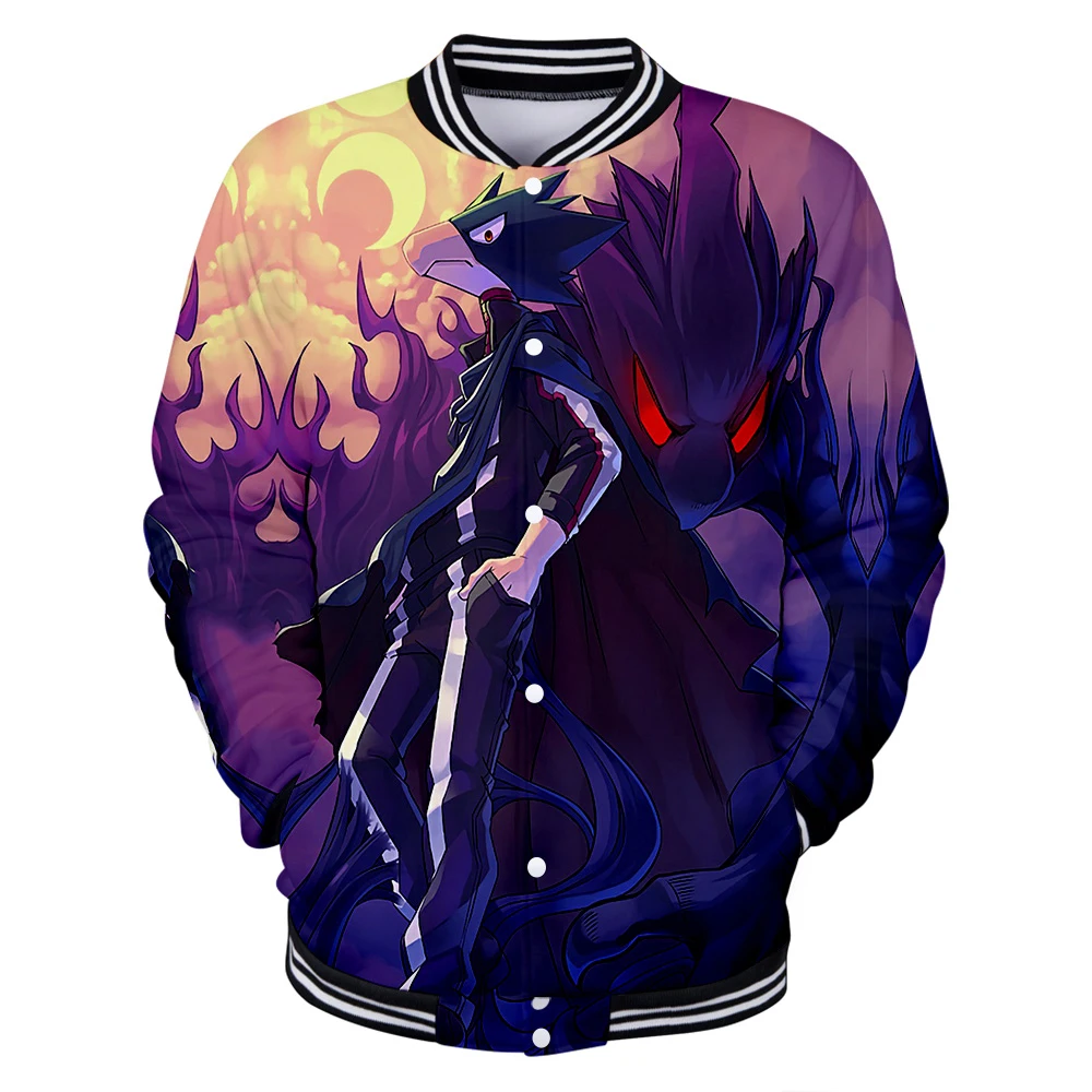 3D Print My hero college Baseball Uniform Jacket Coat Men Women Harajuku Sweatshirts Winter Fashion Hip Hop Funny Hoodie