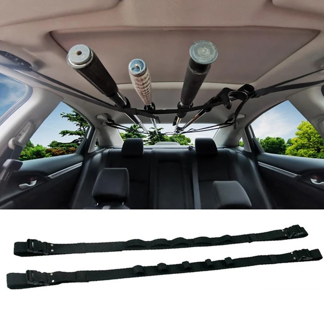 2PCS 130cm Car Fishing Rod Carrier Rod Holders Length Adjustable