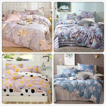 

Duvet Cover Pillowcase 3pcs Bedding Set Soft Cotton Bed Linen Quilt Comforter Pillow Case Pillowslip Kids Child Bedlinen 200x230