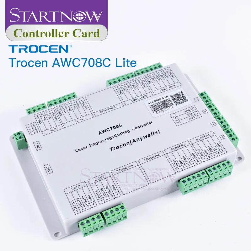 Лазерный контроллер для лазерного станка Trocen Anywells AWC708C Lite CO2 плата с ЧПУ|dsp controller|dsp