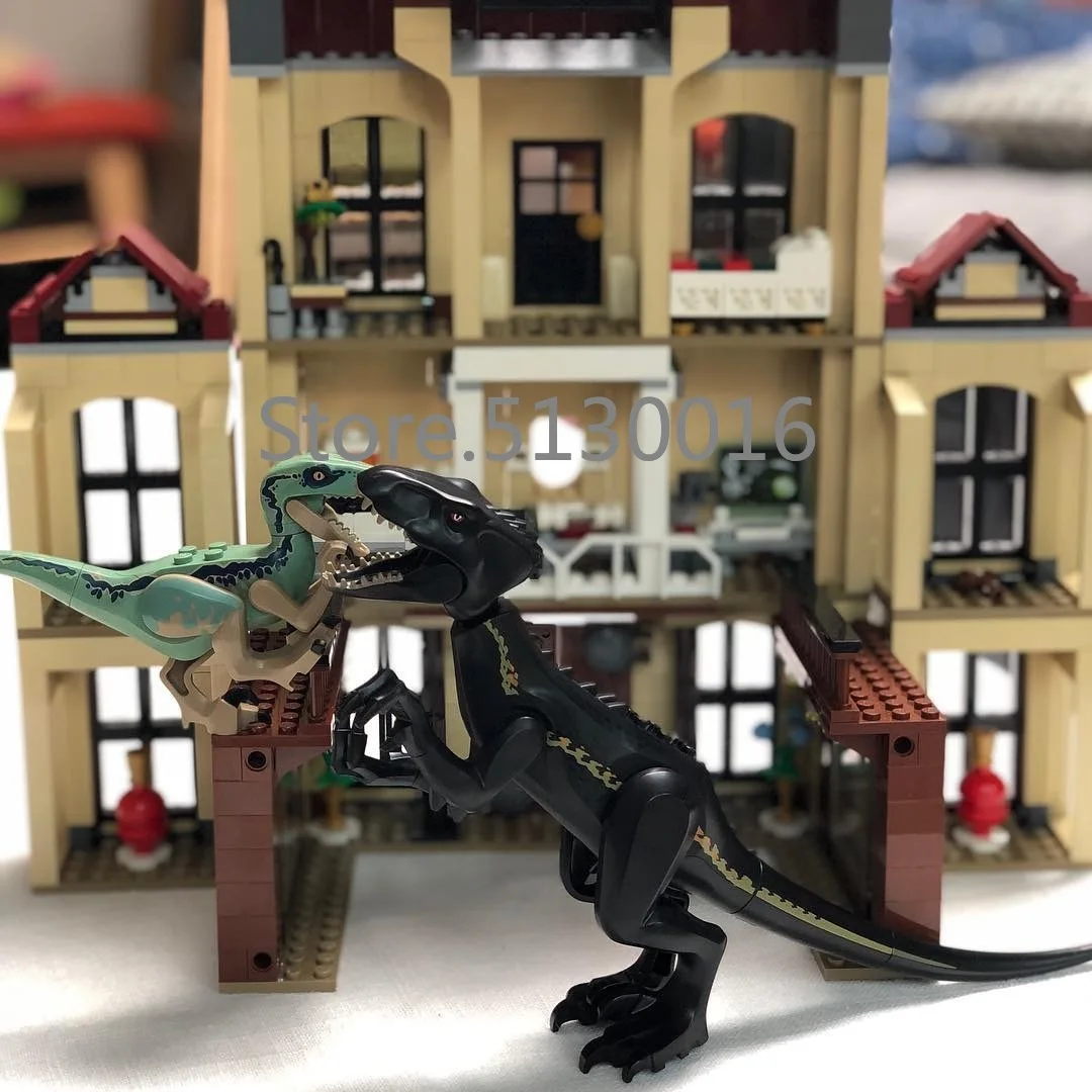 Indoraptor Rampage at Lockwood Estate 10928 Парк Юрского периода серии 1019 шт. строительные блоки модель игрушки 75930