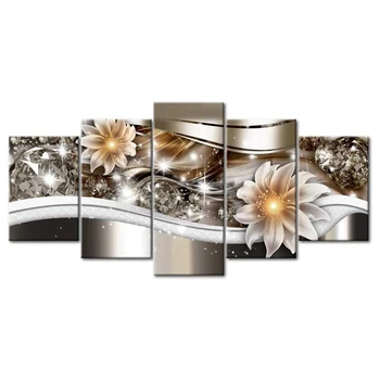 

Diamond Painting Kits Full Drill Diamond Embroidery Paintings Art DIY By Number Kits for Home Wall Decor, Flowers Pattern 95X45c