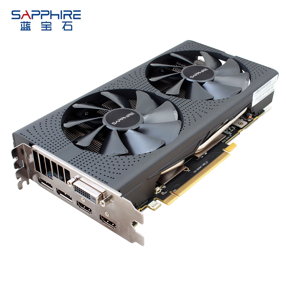 Видеокарта SAPPHIRE AMD Radeon RX 580 8GB GDDR5 256bit RX580 PCI для настольных ПК игровая видеокарта