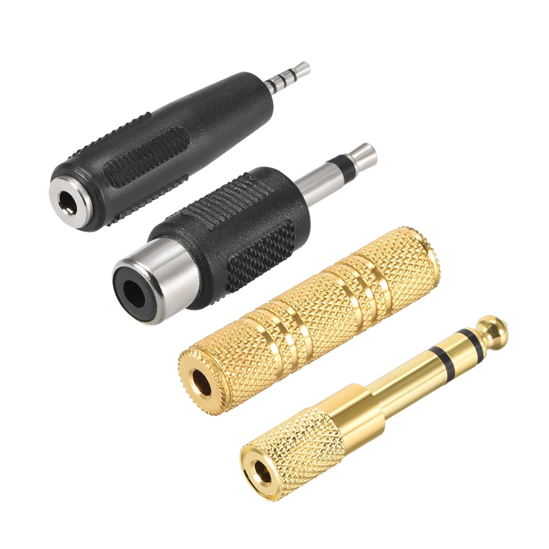 

uxcell 6.35mm Male to 3.5 Female Connector Stereo Audio Video Adapter Coupler Converter Zinc Alloy for Audio and Video