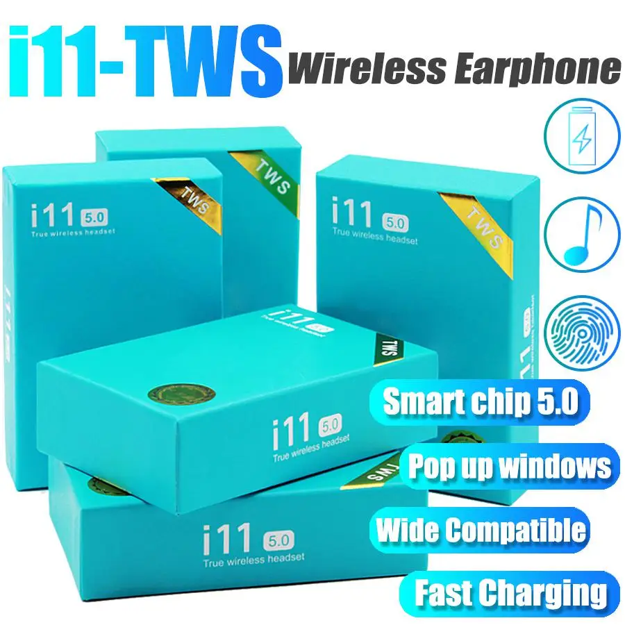 Беспроводные наушники I11 I12 I13 PRO I14 I15 Pods I16 I18 tws BT5.0 с умным сенсорным управлением