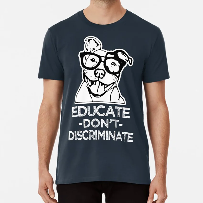 Educate don't disposisty Pitbull assistance футболка питбуль спасательный любителей | Мужская
