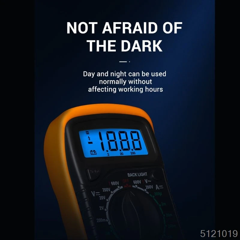XL830L Digital Multimeter Handheld LCD Backlight AC/DC Ammeter Voltmeter Resistance Transistor Ohm Tester Meter Multifunction