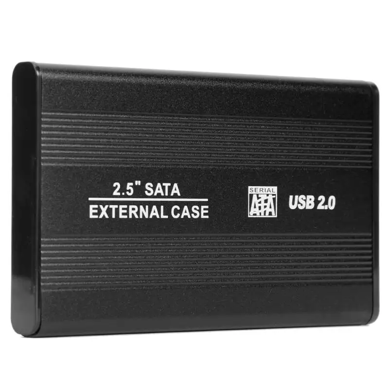 

VKTECH SATA to USB Hard Disk Drive Box High Speed 2.5" USB 2.0 External Hard Drive HDD Enclosure Case Aluminum Caddy HDD Box