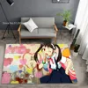 Mayoi Hachikuji Floor Carpet Japan Anime Doormats 3D Print Kitchen Doorway Area Mats Home Textile Entrance Outdoor Floor Mat