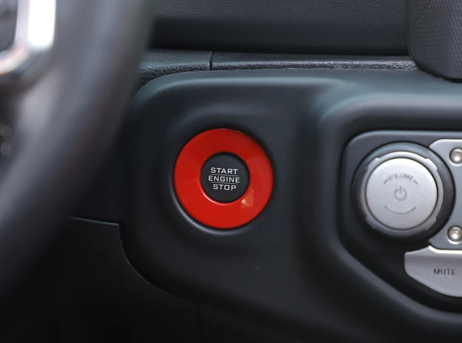Для 2018 2019 Jeep Wrangler JL JLU 2020 Гладиатор JT кнопка запуска и остановки автомобиля ручка