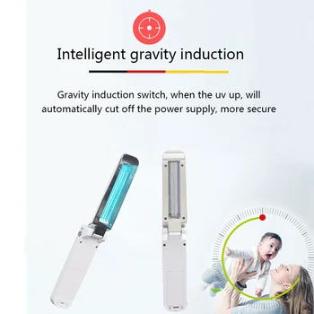 

Portable UVC Disinfection Stick Disinfection Rod Personal Care Travel Sterilizing UV Sanitize Light Folding Ultraviolet UV Lamp