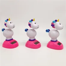 Солнечный Творческий качели Единорог вращающийся кукла автомобиль украшения мультфильм украшения подарок детская игрушка