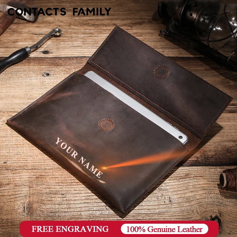 

Nubuck Genuine Leather sleeve case For iPad mini 7.9 inch 2020 Tablet Case for ipad mini 2 3 4 5 Magnetic Protective Pouch Bag