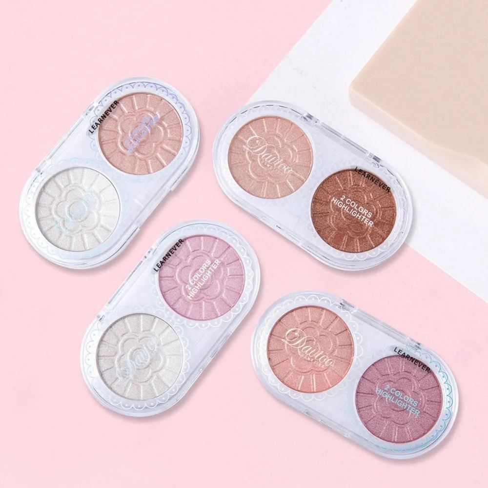 Natural Long Lasting Whitening Concealer Foundation Oil Control Matte Blush Rouge Contour Powder Cake