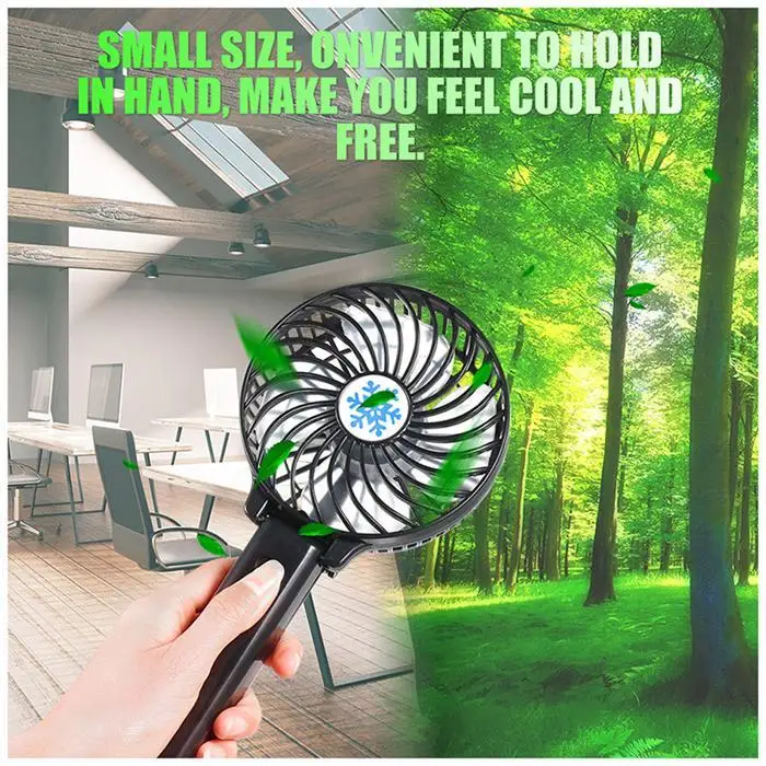 

Mini Fan Portable USB Battery Fan Ventilation Foldable Air Conditioning Fans Foldable Cooler Mini Operated Hand Held Cooling Fan