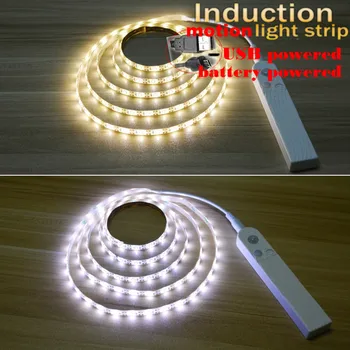 

Lights For Kitchen LED Light Cabinet Verlichting 5V PIR Motion Sensor USB LED Strip 2835 SMD Wardrobe Lamp Tape PC TV Backlight