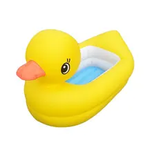 Экологически чистый ПВХ надувная маленькая Желтая утка Ванна надувная утка детская ванночка надувная Ванна