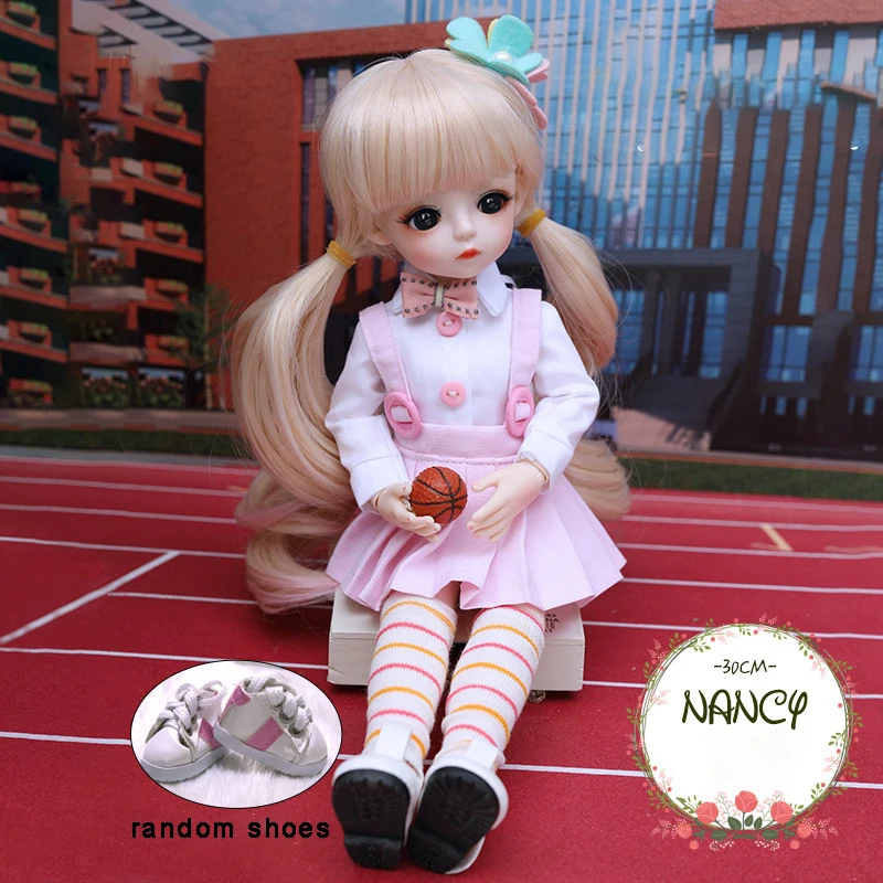 30CM Fashion Bjd Doll 18 Joints Beauty Make Up DIY Bjd Dolls With Clothes Suit Best Gifts For Girl Handmade Beauty Toy 1/6 BJD 11