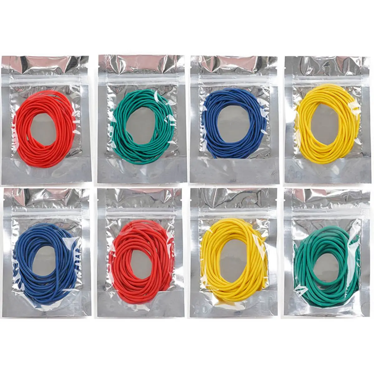 Nuovo 20/50m canne da pesca elastiche con nucleo solido diametro 1.8-3.2mm giallo verde blu tubo di lattice corda di ritenzione attrezzatura da pesca