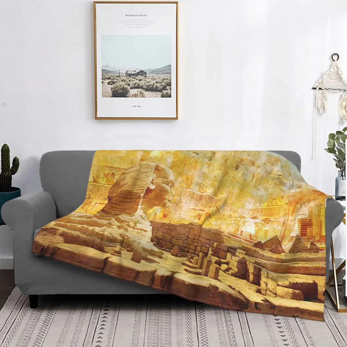 Ancient Egyptian Civilization Blankets Fleece Summer African Portable