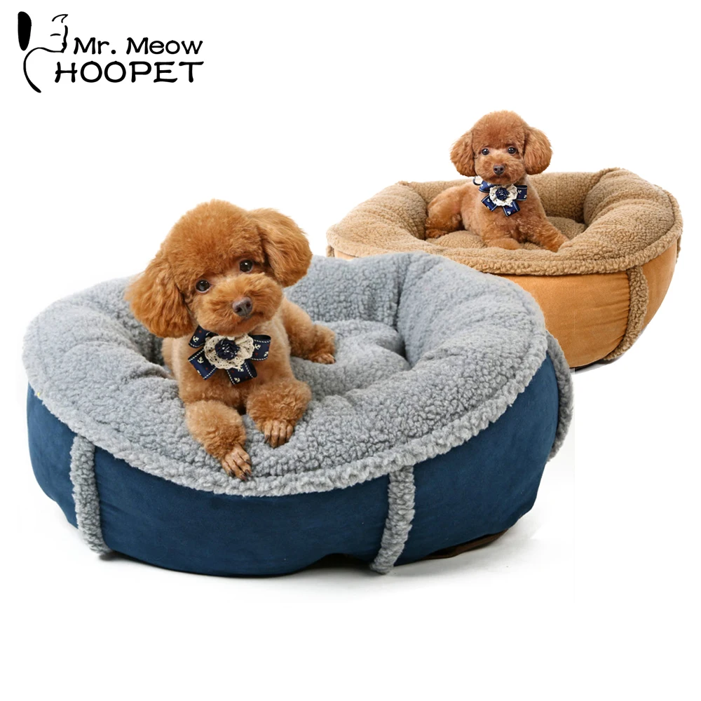 

Hoopet Washable Warm Soft Pet Bed with Double Sided Mat Dog Cat House Cushion Sleeping Bag Pet Products