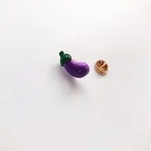 Мультяшная креативная фруктовая и овощная брошь перец Баклажан Морковь Огурец лук индивидуальный значок милый мешок аксессуары