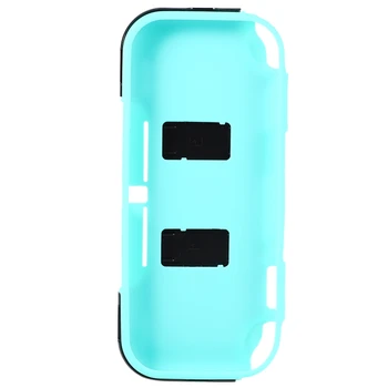 

2 in 1 Portable Hard Silica gel Protective Case Shell Back Cover with 2 Card Holders and Stand Base for Nintendo Switch Lite Con