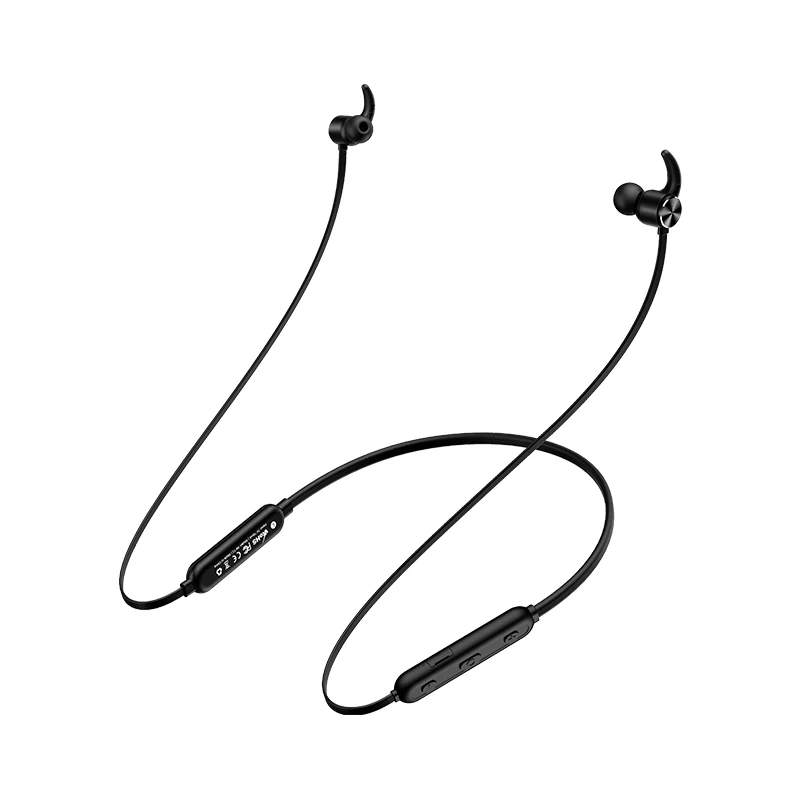 Joyroom беспроводные Bluetooth наушники с шейным ремешком, музыкальные магнитные металлические наушники с микрофоном, уличные спортивные наушники, наушники для Xiaomi - Цвет: Black