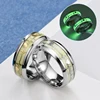 Fashion Stainless Steel Luminous Finger Ring For Women Men Glowing In Dark Heart Couple Wedding Bands Jewelry Gift Accessories ► Photo 2/6