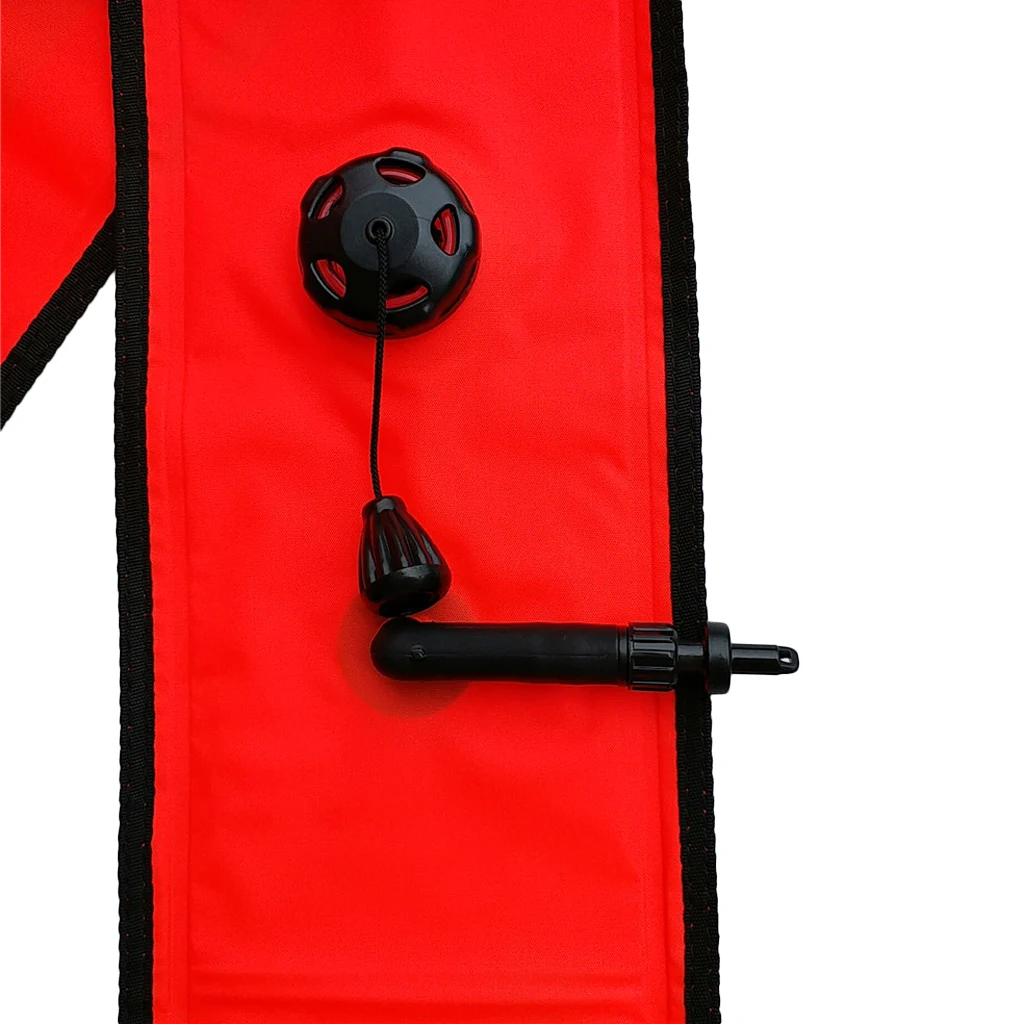 Scuba Diving SMB Surface Marker Buoy Tube & Reflective Tape Swimming Diving