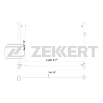 

Radiator cond. Suzuki Grand Vitara (JT) 05 ZEKKERT mk-3054