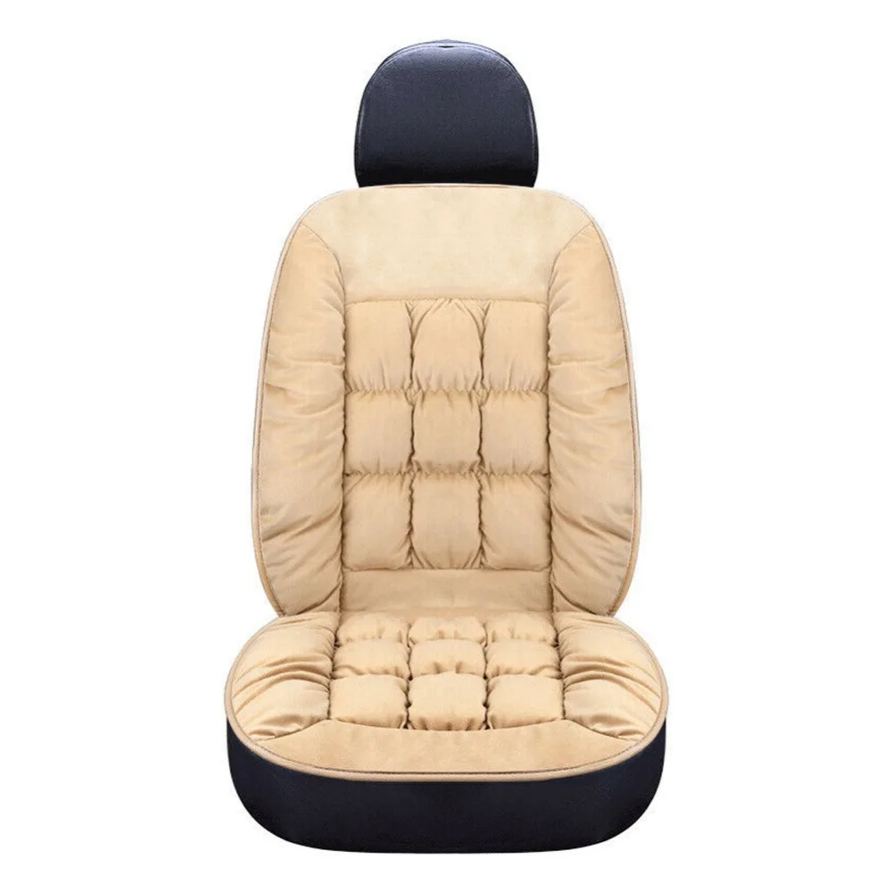 110*50 см универсальная зимняя подушка для переднего сиденья, мягкий теплый чехол, коврик, черный, красный, коричневый, бежевый, плюшевый, бархатный, толстый коврик для стула