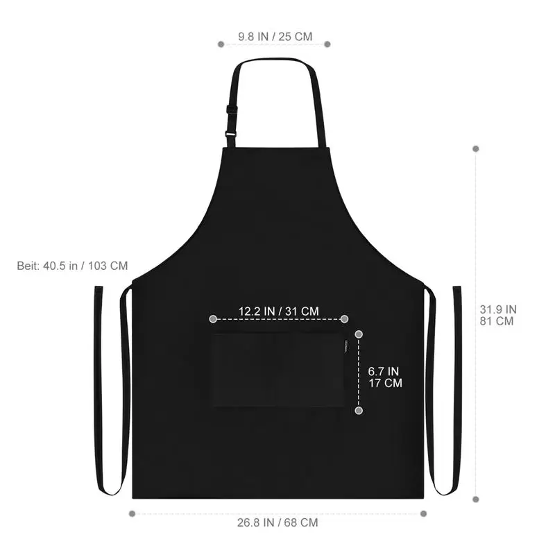 2pcs Adjustable Bib Apron Waterproof Oil-proof Kitchen Apron Men Women Kitchen Restaurant Chef Classic Cooking