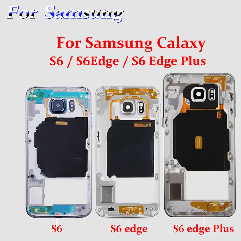 Original for Samsung Galaxy S6 edge plus G920F G925F G928F S6/S6 Middle Frame Midplate Bezel Chassis Housing with Parts | Мобильные