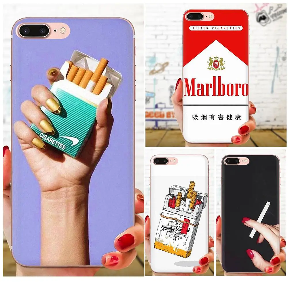 

Luxury Cigarette Soft Mobile Shell For Xiaomi Redmi Mi 4 7A 9T K20 CC9 CC9e Note 7 9 Y3 SE Pro Prime Go Play