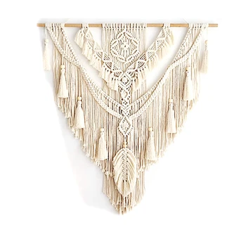 

Nordic Bohemian Macrame Wall Hanging Tapestry Hand-Wovening Tassel Home Wall Decor Large Tapestry