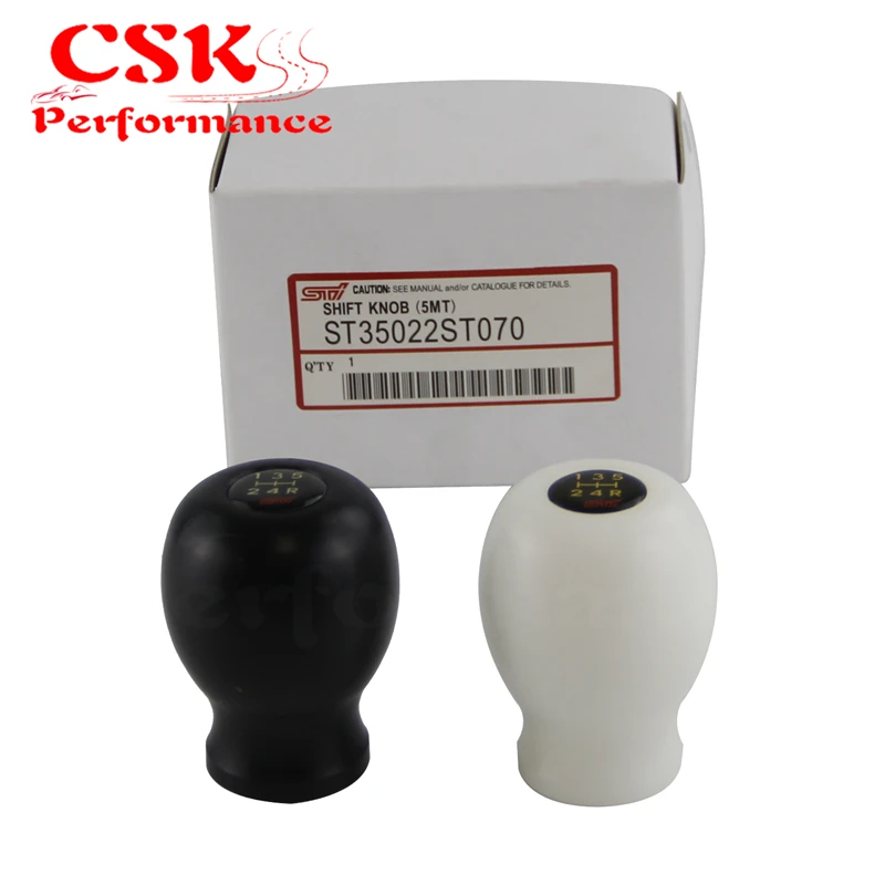 1PCS Shift Knob Legacy GDA GDB GC8 FOR JDM FOR Su baru WRX Impreza STI 5MT gear knob BLACK / WHITE