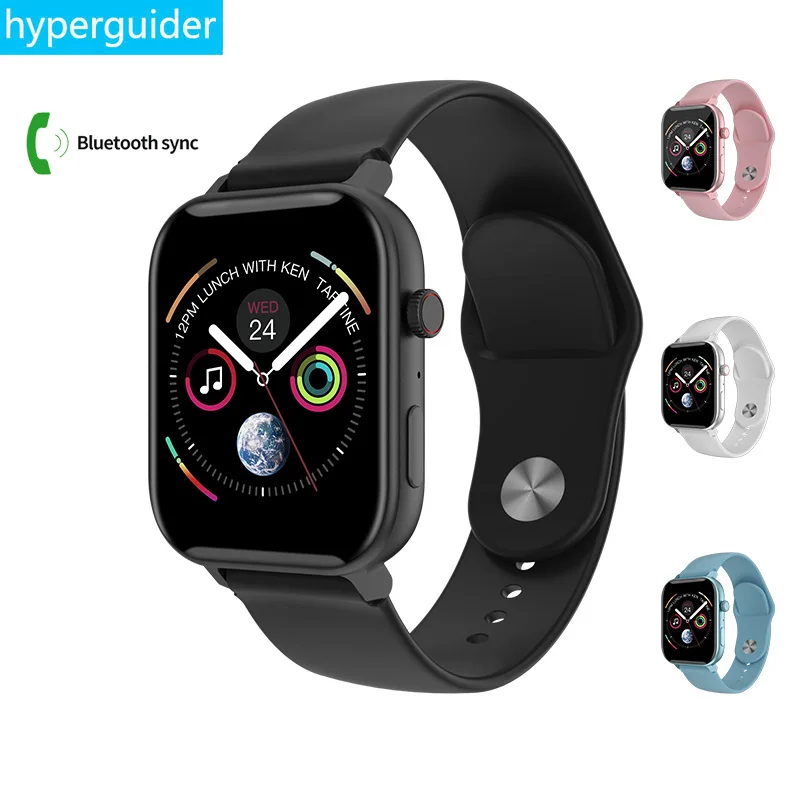 

hyperguider Sport Smart Watch Bluetooth call Push message Fitness Tracker Passometer 1.54" 2.5D screen Aluminum alloy cover