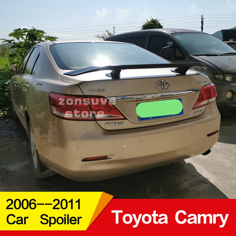 Используется для toyota camry спойлер 2006 07 08 09 10 11 лет заднего крыла переустановка Клея Аксессуары без перфорации